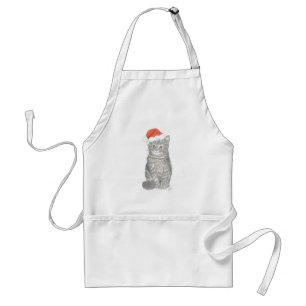 Christmas Kitten Apron