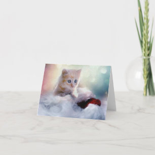 Christmas Kitten Card
