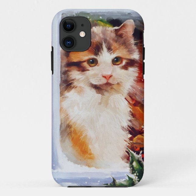 Christmas Kitten Case-Mate iPhone Case (Back)