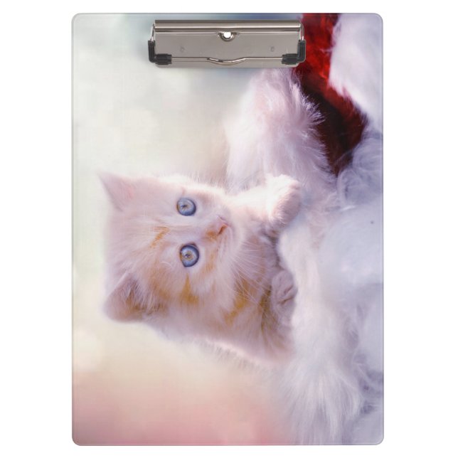 Christmas Kitten Clipboard (Front)