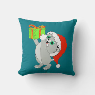 Christmas Kitten Cushion