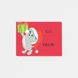 Christmas Kitten Gift Tags Post-it Notes