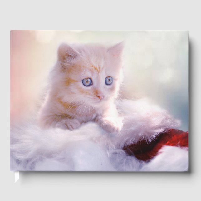 Christmas Kitten Guest Book (Front)