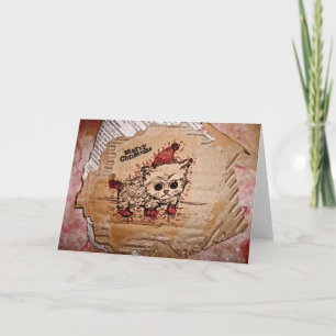 Christmas Kitten Holiday Card