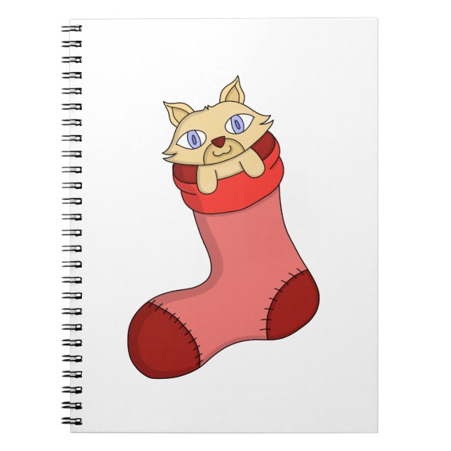 Christmas Kitten Notebook (Front)