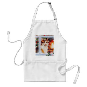 Christmas Kitten Standard Apron