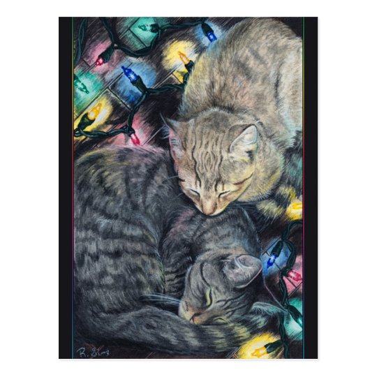 Christmas Kitties Postcard