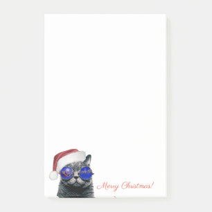 Christmas Kitty Cat Post-it Notes