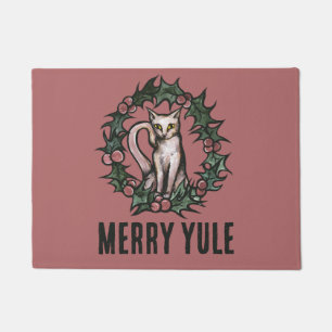 Christmas Kitty Cat Yule Cats Holidays             Doormat