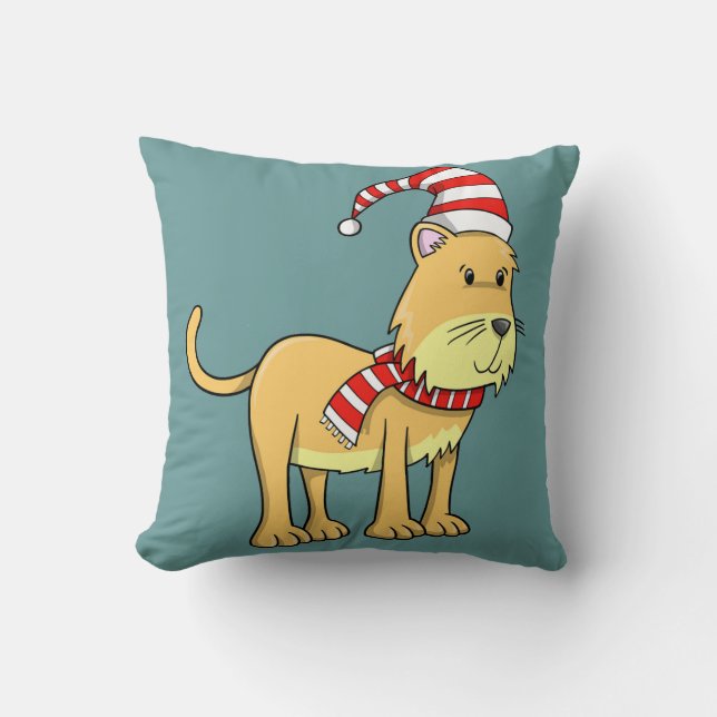 Christmas Kitty "Felix" Pillow (Front)