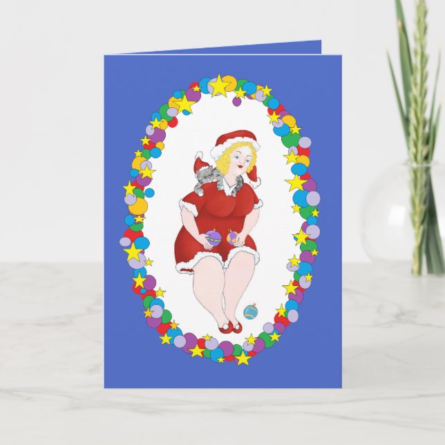 Christmas Kitty Helper Card (Front)