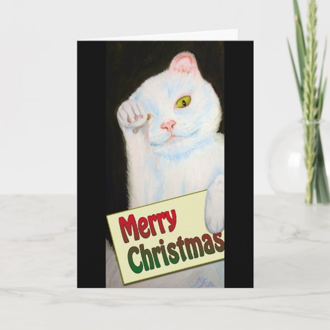 Christmas Kitty Holiday Card (Front)