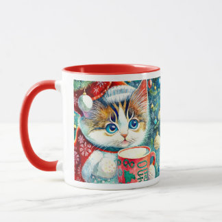 Christmas Kitty Mug