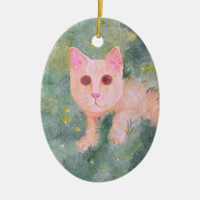 Christmas Kitty Ornament (Front)