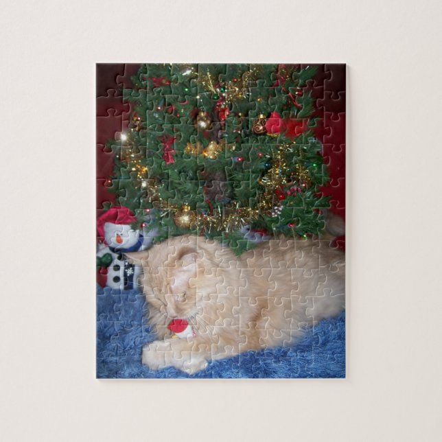 Christmas Kitty Photo Puzzle (Vertical)