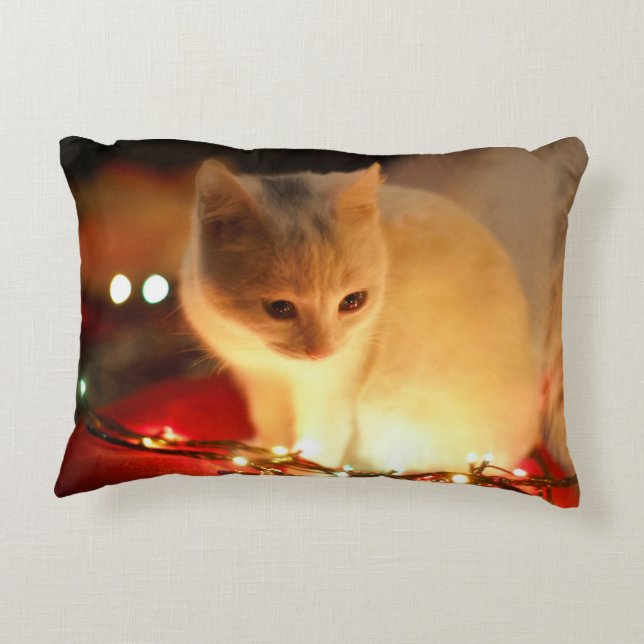 Christmas kitty pillow (Back)