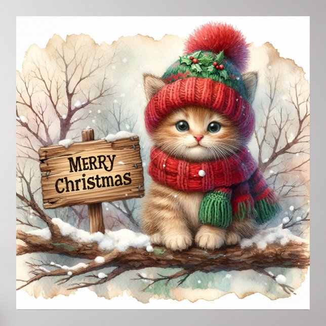 Christmas Kitty Poster (Front)
