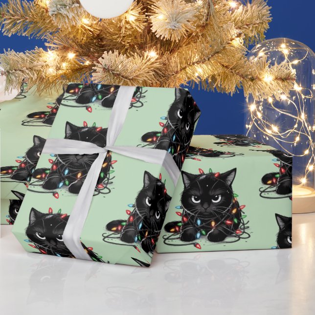 Christmas Kitty Wrapping Paper (Holidays)