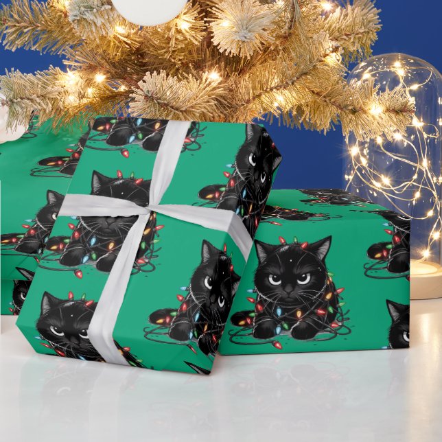 Christmas Kitty Wrapping Paper (Holidays)