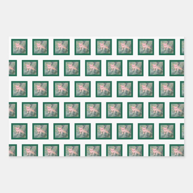 Christmas Kitty Wrapping Paper (Front)