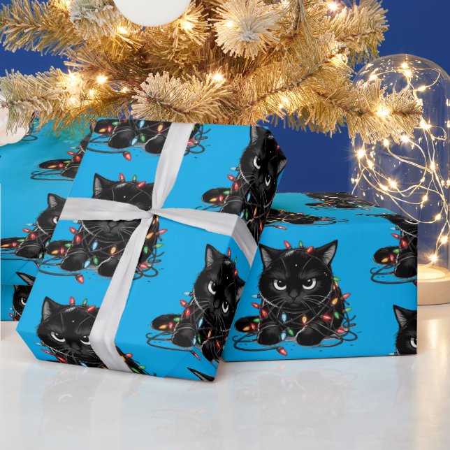 Christmas Kitty Wrapping Paper (Holidays)