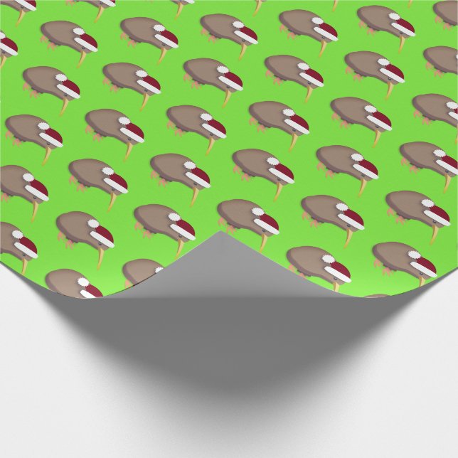 Christmas Kiwi Wrapping Paper (Corner)