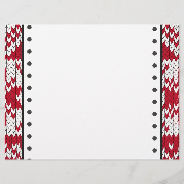 Christmas knitted pattern (Front)