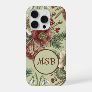 Christmas Knitting iPhone 15 Pro Case
