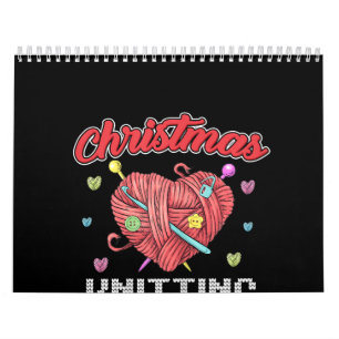 Christmas Knitting Team Heart Yarn Crochet Calendar