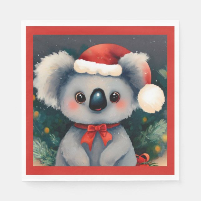 Christmas Koala 1 Napkin (Front)