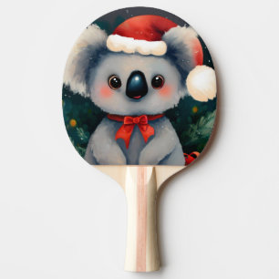 Christmas Koala (1) Ping Pong Paddle