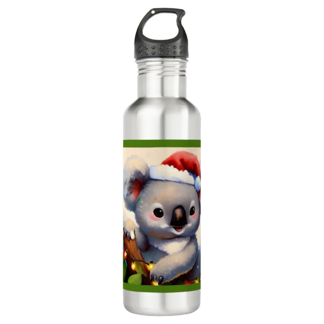 Christmas Koala 2 710 Ml Water Bottle (Front)