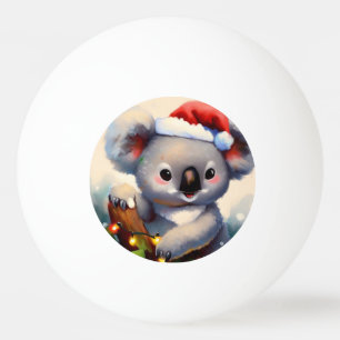 Christmas Koala (2) Ping Pong Ball