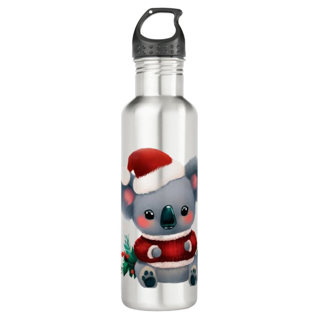 Christmas Koala 3 710 Ml Water Bottle (Front)