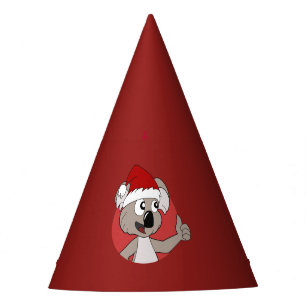 Christmas koala cartoon party hat