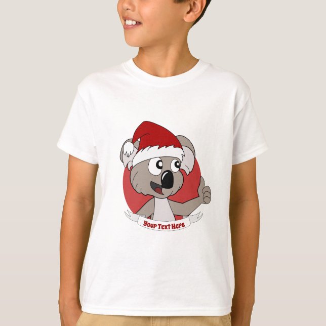 Christmas  koala cartoon  T-Shirt (Front)