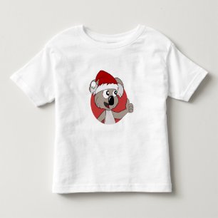 Christmas koala cartoon  toddler T-Shirt