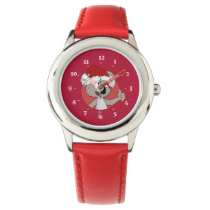 Christmas koala cartoon watch