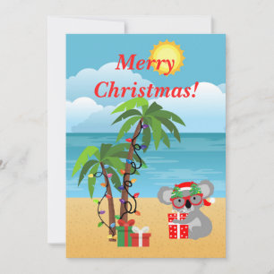 Christmas Koala Holiday Card