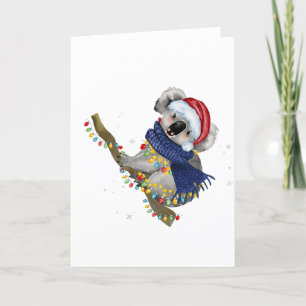 Christmas Koala Holiday Card