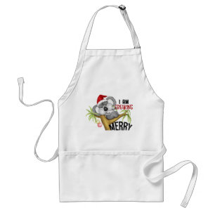 Christmas koala I am freaking merry Standard Apron