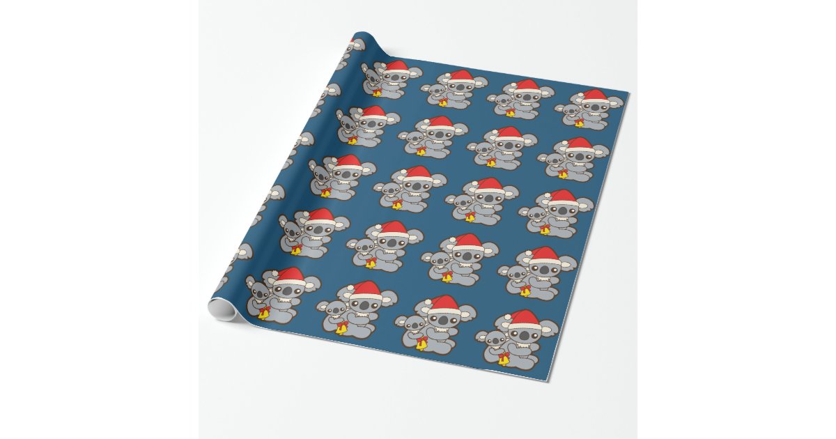 Christmas Koalas Wrapping Paper Zazzle