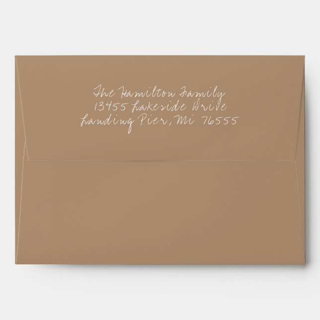 Christmas Kraft Colour Holiday Envelope (Back (Top Flap))