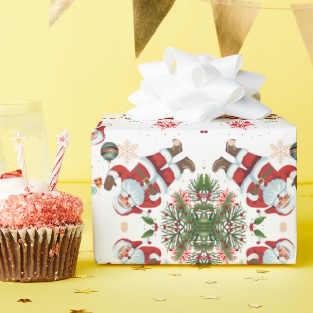 Christmas Kraft  Wrapping Paper (Birthday Party)