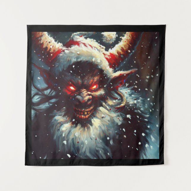 Christmas Krampus 1 Tapestry (Front)