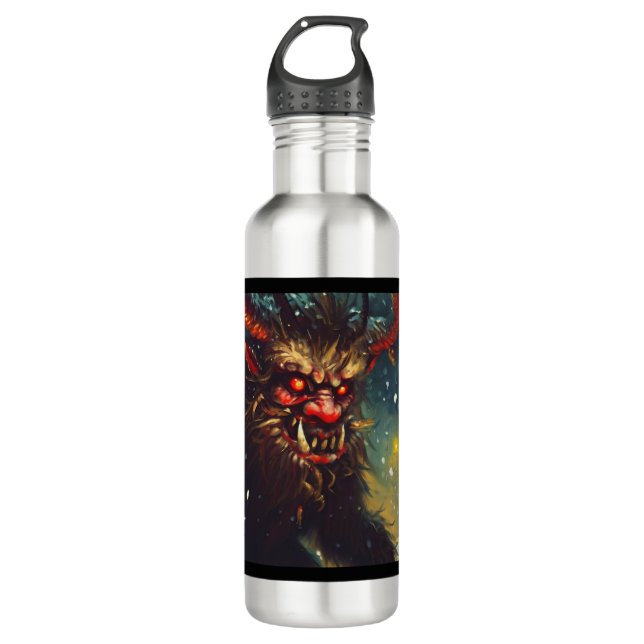 Christmas Krampus 4 710 Ml Water Bottle (Front)