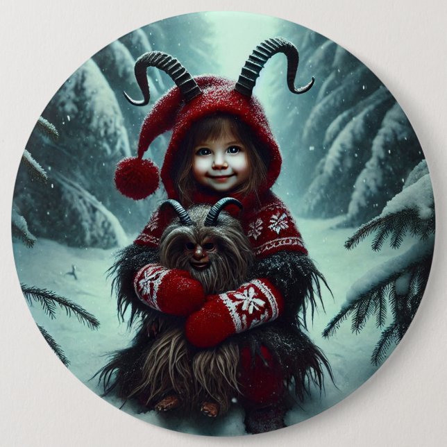 Christmas Krampus Button  (Front)