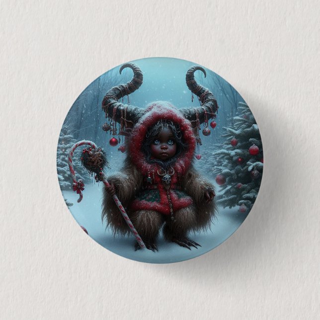 Christmas Krampus Button  (Front)