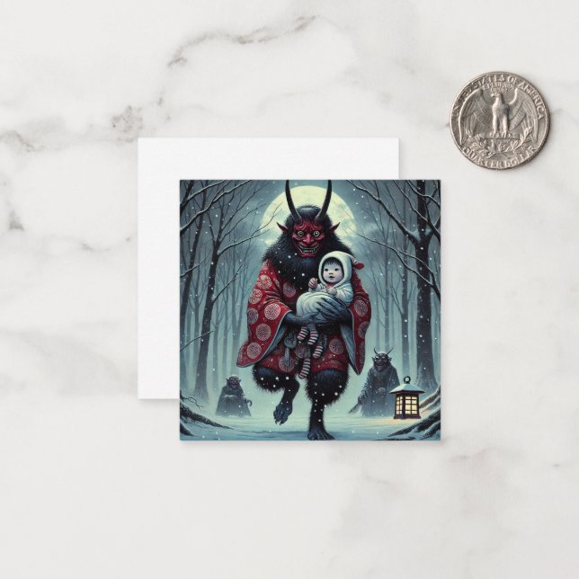 Christmas Krampus Card (Front/Back In Situ)
