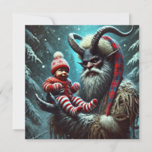 Christmas Krampus Holiday Card